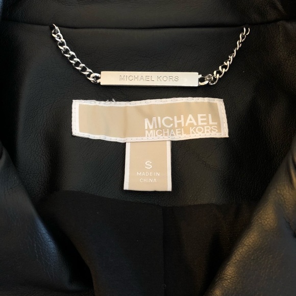LIKE NEW MK Leather Jacket - Picture 2 of 2